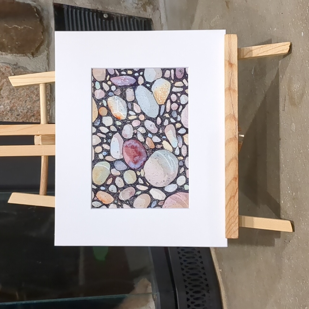 ❤️Host Pick❤️🎨Matted Art Print of Original Watercolour Painting